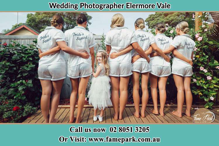 The Girls showing their back while the little one turns as they pose for camera Elermore Vale